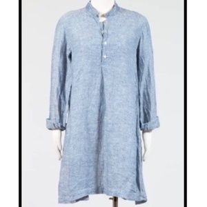 CP Shades Jasmine Tunic, Blue Chambray, Size Large